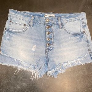 Free People Jean Shorts
